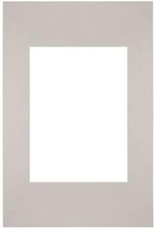 Passe-Partout Lijstmaat 20x30 cm - Fotomaat 13x18 cm - Grijs Graniet