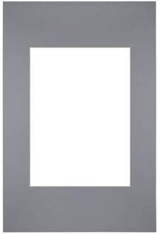 Passe-Partout Lijstmaat 20x30 cm - Fotomaat 13x18 cm - Grijs