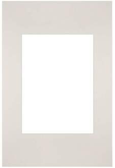 Passe-Partout Lijstmaat 20x30 cm - Fotomaat 13x18 cm - Lichtgrijs