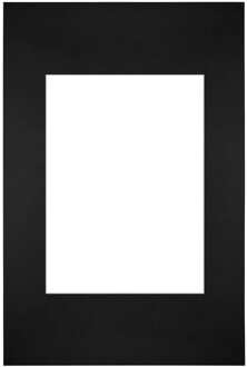 Passe-Partout Lijstmaat 20x30 cm - Fotomaat 13x18 cm - Zwart