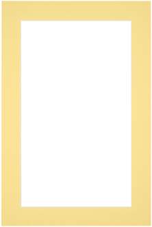 Passe-Partout Lijstmaat 20x30 cm - Fotomaat 15x20 cm - Geel