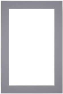 Passe-Partout Lijstmaat 20x30 cm - Fotomaat 15x20 cm - Grijs