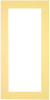 Passe-Partout Lijstmaat 20x40 cm - Fotomaat 10x30 cm - Geel