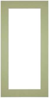 Passe-Partout Lijstmaat 20x40 cm - Fotomaat 10x30 cm - Mintgroen