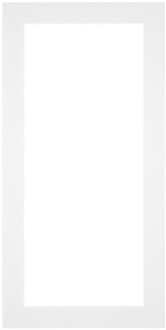 Passe-Partout Lijstmaat 20x40 cm - Fotomaat 13x18 cm - Wit