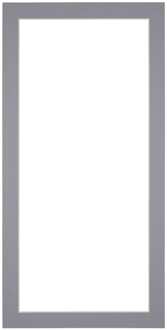 Passe-Partout Lijstmaat 20x40 cm - Fotomaat 15x20 cm - Grijs