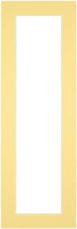 Passe-Partout Lijstmaat 20x60 cm - Fotomaat 10x30 cm - Geel