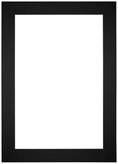 Passe-Partout Lijstmaat 21x29.7 cm A4 - Fotomaat 10.5x14.8 cm - Zwart