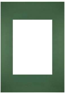 Passe-Partout Lijstmaat 21x29.7 cm A4 - Fotomaat 13x18 cm - Groen Bos
