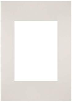 Passe-Partout Lijstmaat 21x29.7 cm A4 - Fotomaat 13x18 cm - Lichtgrijs