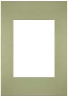 Passe-Partout Lijstmaat 21x29.7 cm A4 - Fotomaat 13x18 cm - Mintgroen