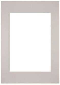 Passe-Partout Lijstmaat 21x29.7 cm A4 - Fotomaat 14.8x21 cm - Grijs Graniet