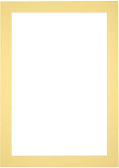 Passe-Partout Lijstmaat 21x30 cm - Fotomaat 10x20 cm - Geel