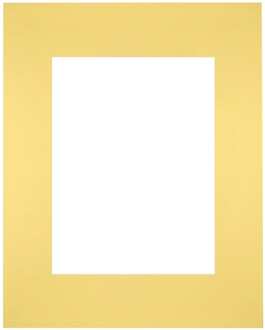 Passe-Partout Lijstmaat 24x30 cm - Fotomaat 15x20 cm - Geel