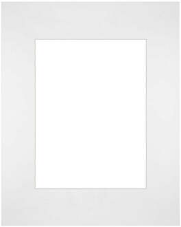 Passe-Partout Lijstmaat 24x30 cm - Fotomaat 15x20 cm - Wit