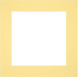 Passe-Partout Lijstmaat 25x25 cm - Fotomaat 13x13 cm - Geel