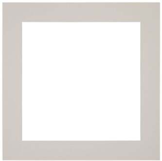 Passe-Partout Lijstmaat 25x25 cm - Fotomaat 15x15 cm - Grijs Graniet