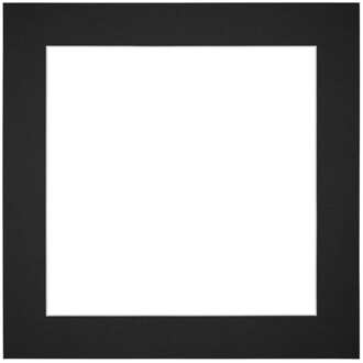 Passe-Partout Lijstmaat 25x25 cm - Fotomaat 15x15 cm - Zwart