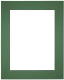 Passe-Partout Lijstmaat 25x30 cm - Fotomaat 13x18 cm - Groen Bos