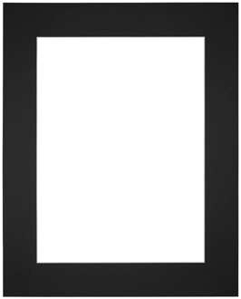 Passe-Partout Lijstmaat 25x30 cm - Fotomaat 13x18 cm - Zwart