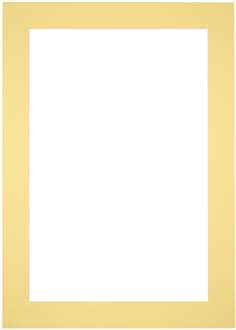 Passe-Partout Lijstmaat 25x35 cm - Fotomaat 15x20 cm - Geel