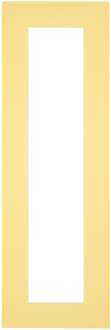 Passe-Partout Lijstmaat 25x75 cm - Fotomaat 10x50 cm - Geel