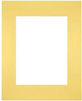 Passe-Partout Lijstmaat 28x35 cm - Fotomaat 18x24 cm - Geel