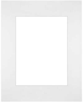 Passe-Partout Lijstmaat 28x35 cm - Fotomaat 18x24 cm - Wit