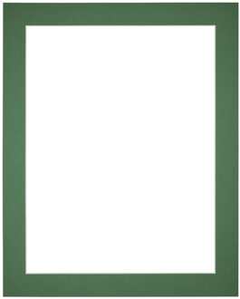 Passe-Partout Lijstmaat 28x35 cm - Fotomaat 20x25 cm - Groen Bos