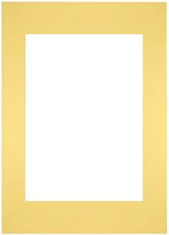Passe-Partout Lijstmaat 29,7x42 cm A3 - Fotomaat 21x29,7 cm - Geel - 29.7x42 cm
