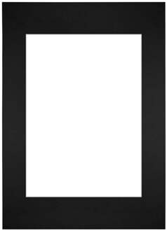Passe-Partout Lijstmaat 29,7x42 cm A3 - Fotomaat 21x29,7 cm - Zwart - 29.7x42 cm
