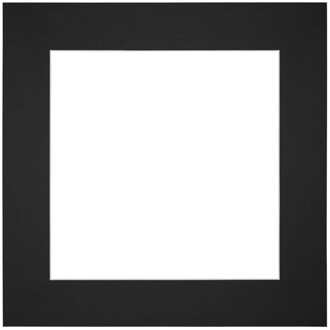 Passe-Partout Lijstmaat 30x30 cm - Fotomaat 15x15 cm - Zwart