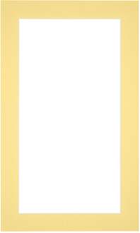 Passe-Partout Lijstmaat 30x50 cm - Fotomaat 20x30 cm - Geel