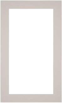 Passe-Partout Lijstmaat 30x50 cm - Fotomaat 20x30 cm - Grijs Graniet