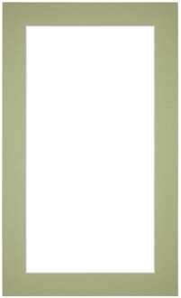 Passe-Partout Lijstmaat 30x50 cm - Fotomaat 20x30 cm - Mintgroen