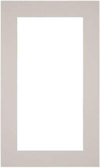 Passe-Partout Lijstmaat 30x50 cm - Fotomaat 20x40 cm - Grijs Graniet