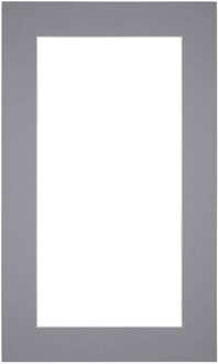 Passe-Partout Lijstmaat 30x50 cm - Fotomaat 20x40 cm - Grijs