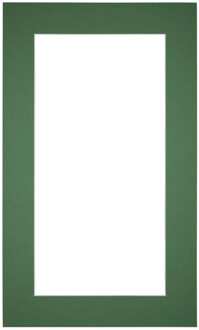 Passe-Partout Lijstmaat 30x50 cm - Fotomaat 20x40 cm - Groen Bos