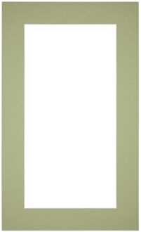 Passe-Partout Lijstmaat 30x50 cm - Fotomaat 20x40 cm - Mintgroen