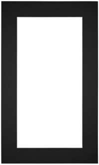 Passe-Partout Lijstmaat 30x50 cm - Fotomaat 20x40 cm - Zwart