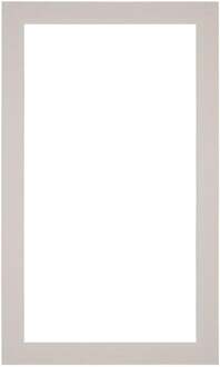 Passe-Partout Lijstmaat 30x50 cm - Fotomaat 25x45 cm - Grijs Graniet