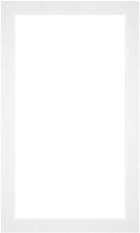 Passe-Partout Lijstmaat 30x50 cm - Fotomaat 25x45 cm - Wit