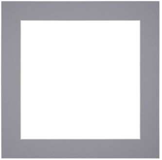 Passe-Partout Lijstmaat 35x35 cm - Fotomaat 25x25 cm - Grijs