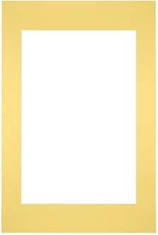 Passe-Partout Lijstmaat 40x60 cm - Fotomaat 30x45 cm - Geel