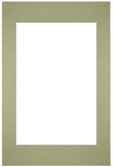 Passe-Partout Lijstmaat 40x60 cm - Fotomaat 30x45 cm - Mintgroen