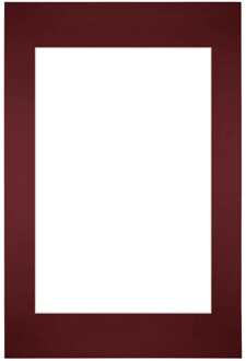 Passe-Partout Lijstmaat 40x60 cm - Fotomaat 30x45 cm - Wijnrood