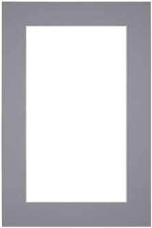 Passe-Partout Lijstmaat 40x60 cm - Fotomaat 30x50 cm - Grijs