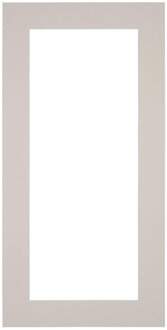 Passe-Partout Lijstmaat 40x70 cm - Fotomaat 30x60 cm - Grijs Graniet