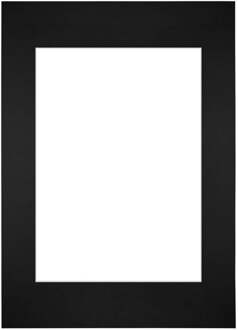 Passe-Partout Lijstmaat 42x59,4 cm A2 - Fotomaat 29,7x42 cm - Zwart - 42x59.4 cm