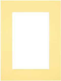 Passe-Partout Lijstmaat 45x60 cm - Fotomaat 30x45 cm - Geel